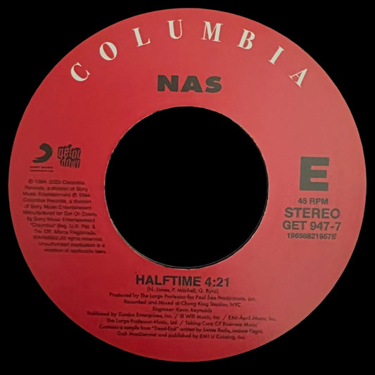 Nas - Halftime / Memory Lane (Sittin’ In Da Park)