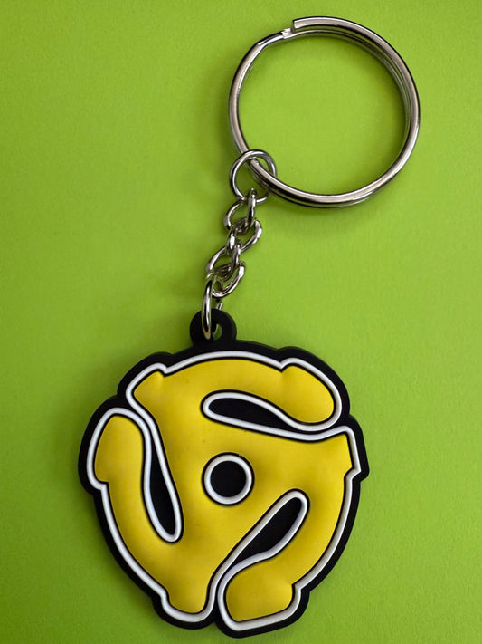 45sOnly Record Adapter Keychain