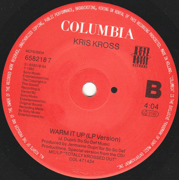 Kris Kross – Warm It Up (IMPORT) (VG+)