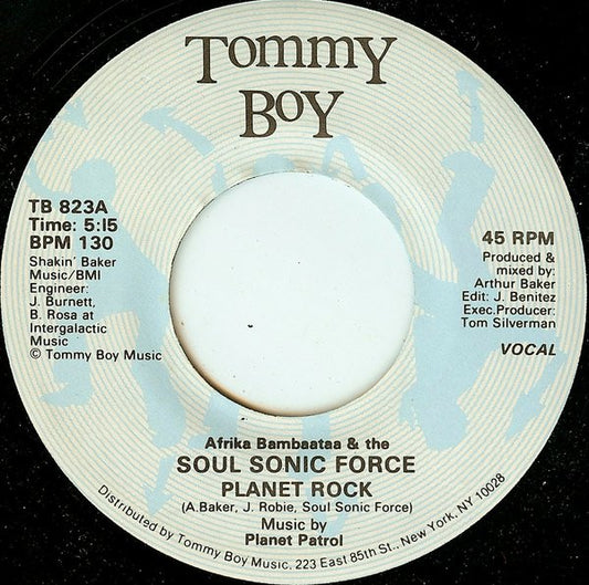 Afrika Bambaataa & The Soulsonic Force – Planet Rock (VG+)