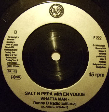 Salt 'N' Pepa With En Vogue – Whatta Man (IMPORT) (VG+)