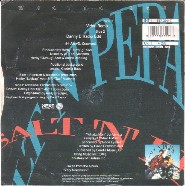 Salt 'N' Pepa With En Vogue – Whatta Man (IMPORT) (VG+)