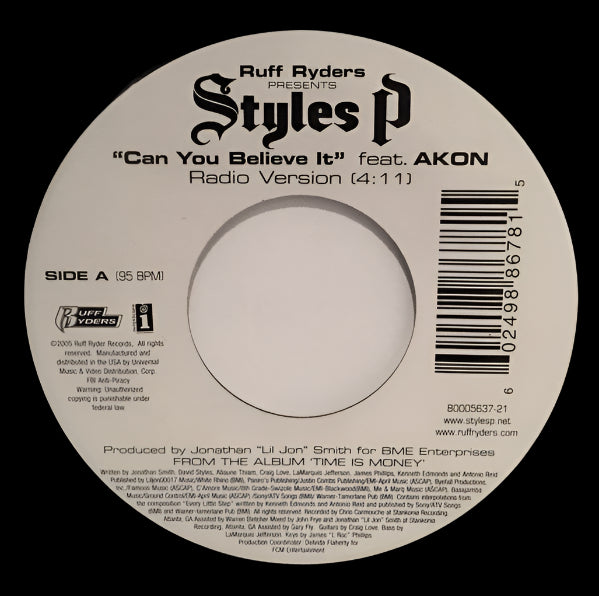 Styles P – Can You Believe It