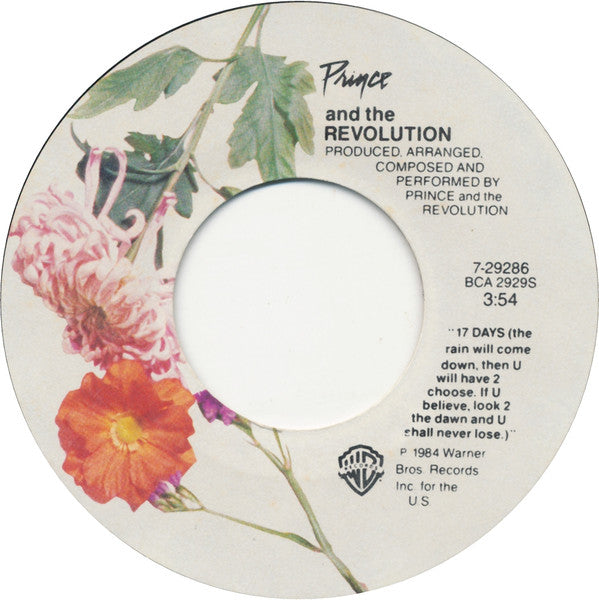 Prince And The Revolution – When Doves Cry / 17 Days (NM)