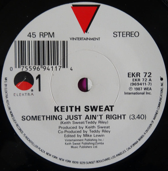 Keith Sweat – Something Just Ain't Right / Pt.2 (VG+) (IMPORT)