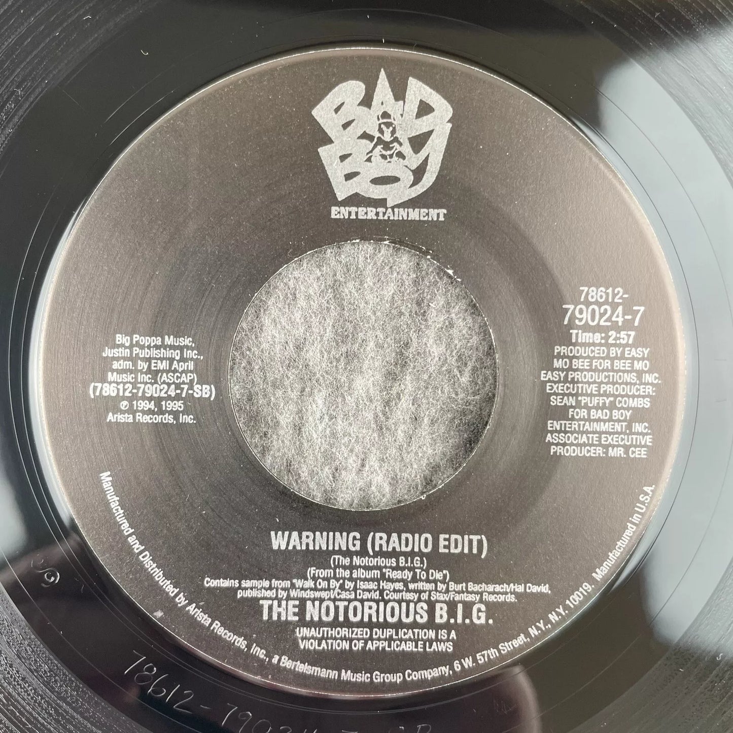The Notorious B.I.G. – Big Poppa / Warning (NM) (Copy)