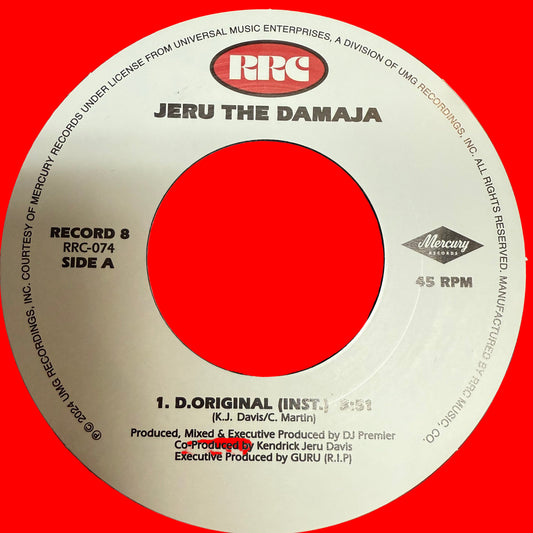 Jeru The Damaja  – D. Original (Instr) / You Can't Stop The Prophet (Instr)