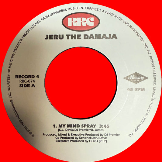 Jeru The Damaja  – My Mind Spray / Come Clean (E New Y Radio)