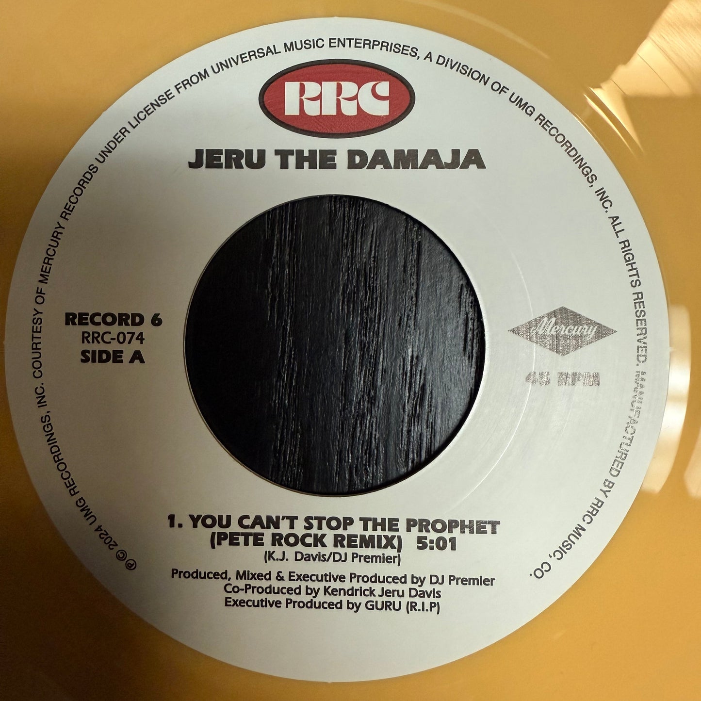 Jeru The Damaja  – You Can't Stop The Prophet (Pete Rock Rmx) / You Can't Stop The Prophet (Rmx Instr)