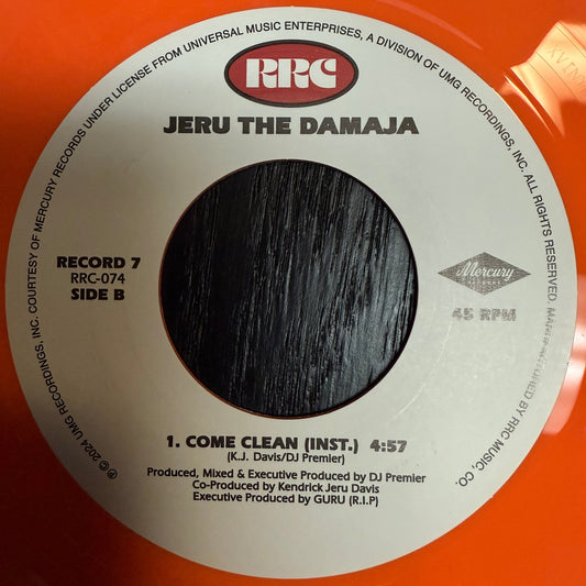 Jeru The Damaja  – Come Clean (DRS Mix) / Come Clean (Instr)