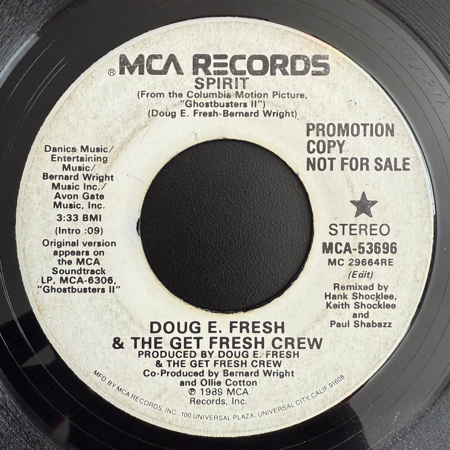 Doug E. Fresh And The Get Fresh Crew – Spirit / Rmx (VG)