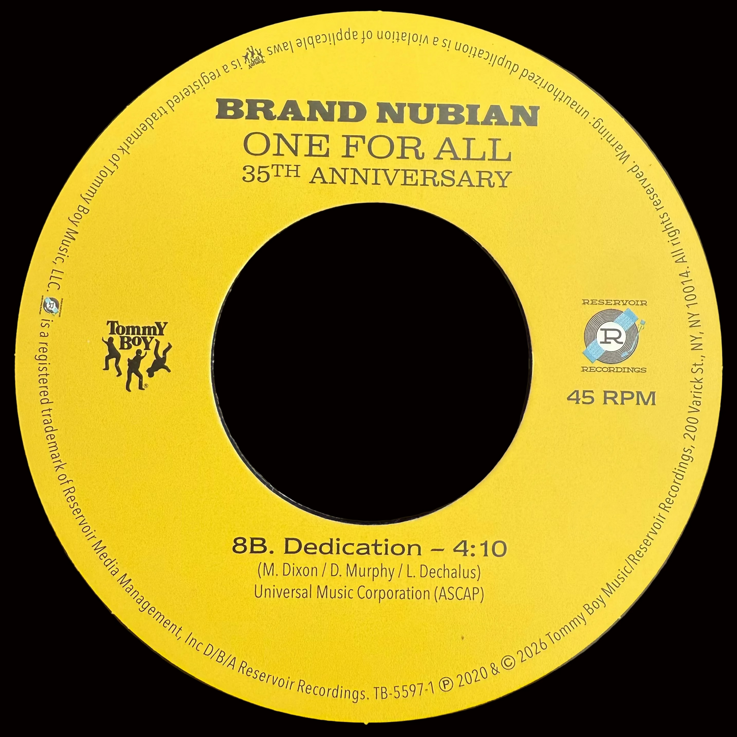 Brand Nubian – Wake Up (Reprise In The Sunshine) / Dedication