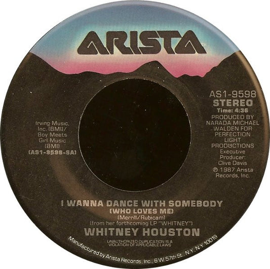 Whitney Houston –I Wanna Dance With Somebody (Who Loves Me) / Moment Of Truth (NM)