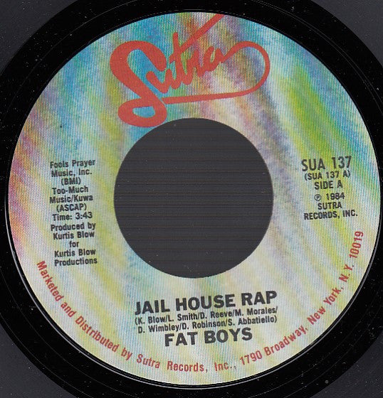 Fat Boys – Jail House Rap  / Stick 'Em (NM)