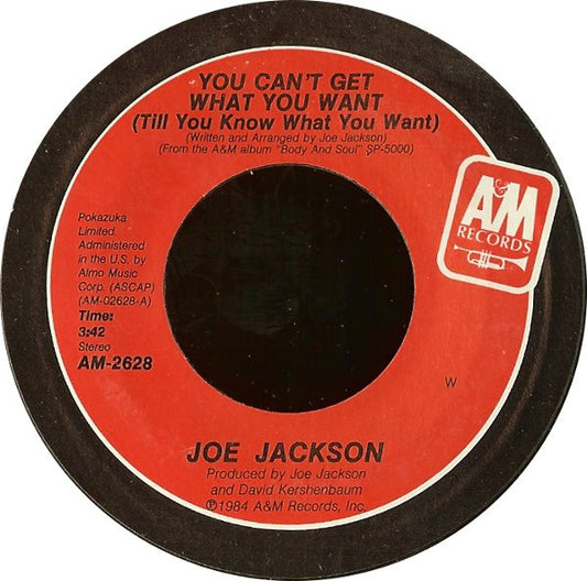 Joe Jackson – You Can't Get What You Want (Till You Know What You Want) / Cha Cha Loco(NM)