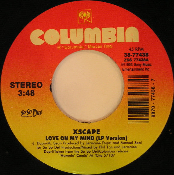 Xscape – Love On My Mind (VG+) (Copy)