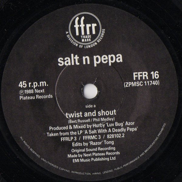 Salt 'N' Pepa – Twist And Shout / Get Up Everybody (IMPORT) (VG+)