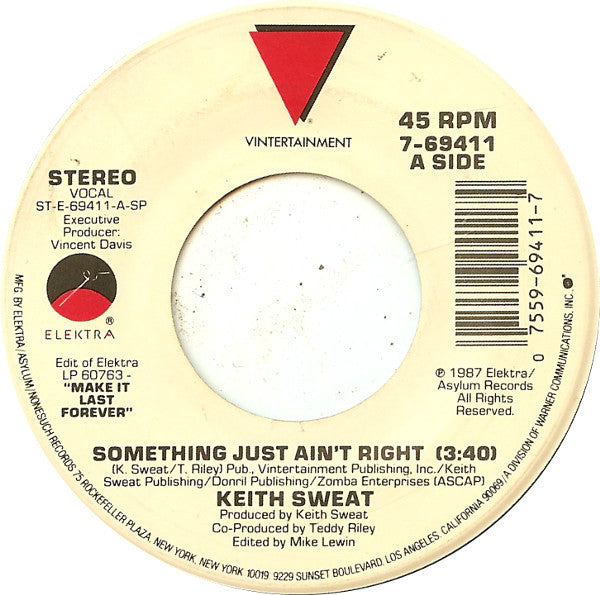 Keith Sweat – Something Just Ain't Right / Pt.2 (VG+)