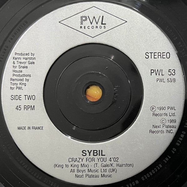 Sybil – Crazy For You (IMPORT) (VG+)