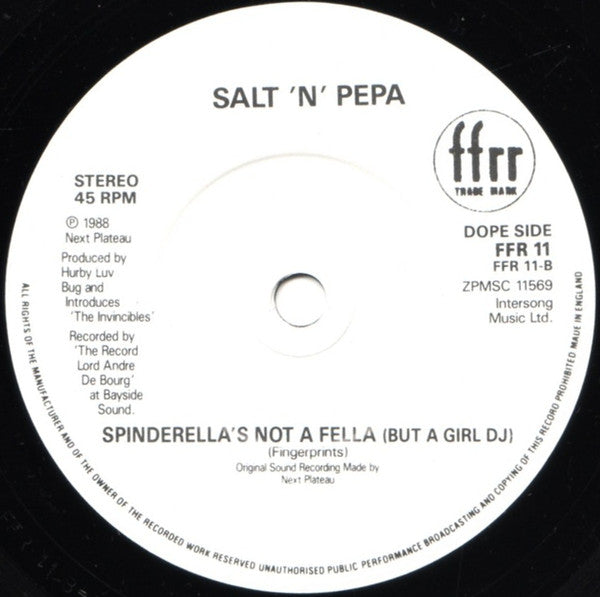 Salt 'N' Pepa – Shake Your Thang (It's Your Thing) / Spinderella's Not A Fella (But A Girl DJ) (IMPORT) (VG+)