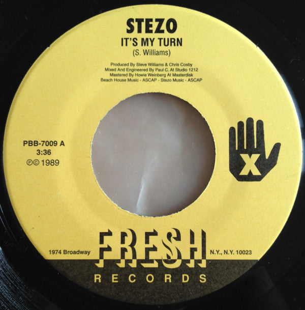 Stezo / Just-Ice ‎– It's My Turn / Cold Gettin' Dumb (NM)